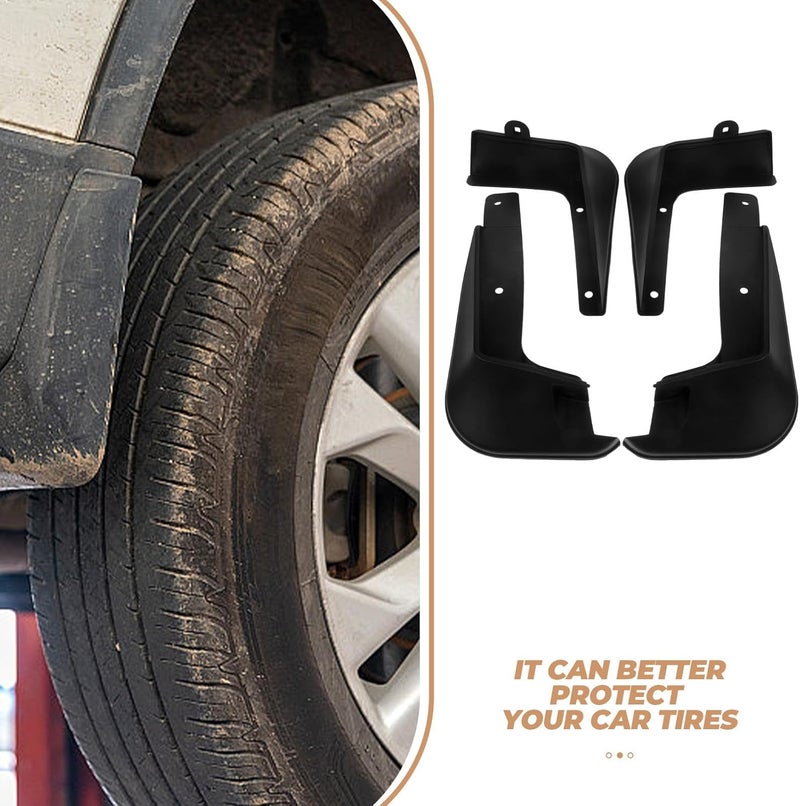 4pcs Mudguards Mud Flaps Set for Sedan 2014-2018 Tire Splash Guards Car Wheel Mud Protector Front Rear Mudguard Replacement - Image 3
