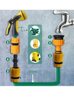 BIGTHREE Hose Connectors Fitting Set, Including 4 Hose End Quick Connectors, 2 2in1 Threaded Tap Connectors, Double Male Snap Connector, Hose Y Splitter Connector, Hose Washer & O Rings Spares Kit  - Image 2