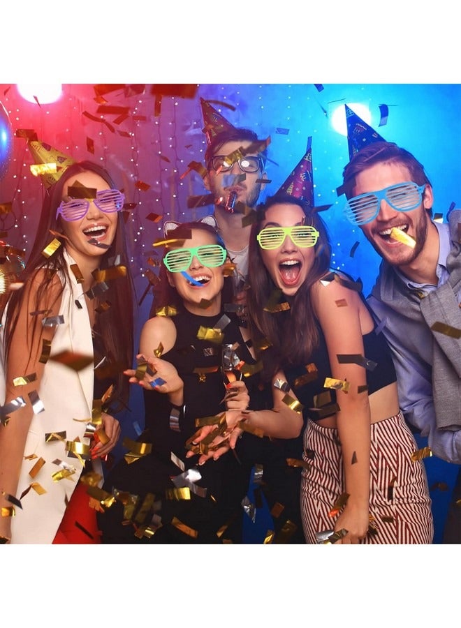 بيوينتي نظارات حفلات مكونة من 6 قطع، نظارات شمسية LED تتوهج في الظلام، 3 أوضاع إضاءة، نظارات مضيئة، ألعاب للحفلات - Image 4