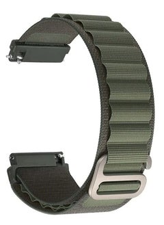20mm Stretch Nylon Metal Alpine Loop Woven Strap ForXiaomi Amazfit GTS2 / GTS  /GTS 2e /GTS 2 Mini - Green