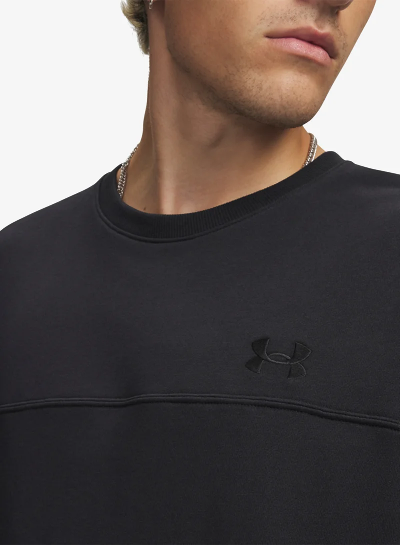 Under Armour Black /  / Black UA Rival LW Crew for Men | Best Price UAE