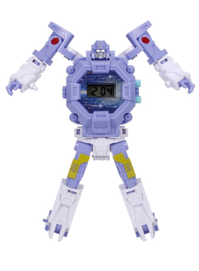 NIBEMINENT 2-In-1 Electronic Digital Watch Robot Transforming Toy - Image 1