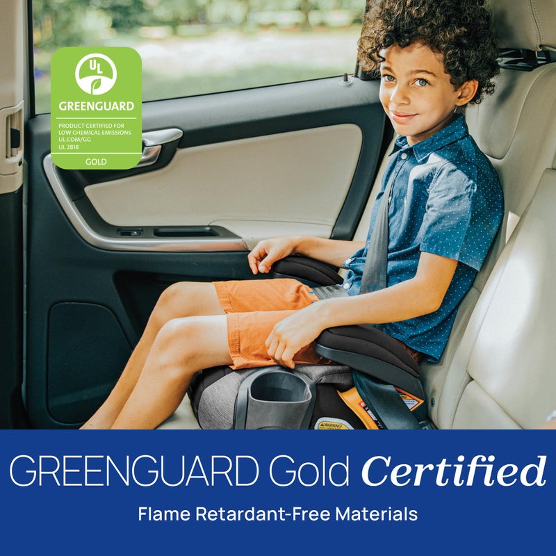 Chicco GoFit ClearTex Backless Booster Car Seat, Travel Booster Seat for Car, Portable Car Booster Seat for Children at Least 4 Years Old and 40-110 lbs. | Shadow/Black - Image 5