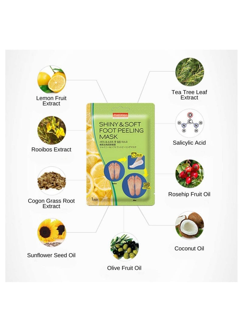 Purederm Shiny and Soft Foot Peeling Mask - Image 3