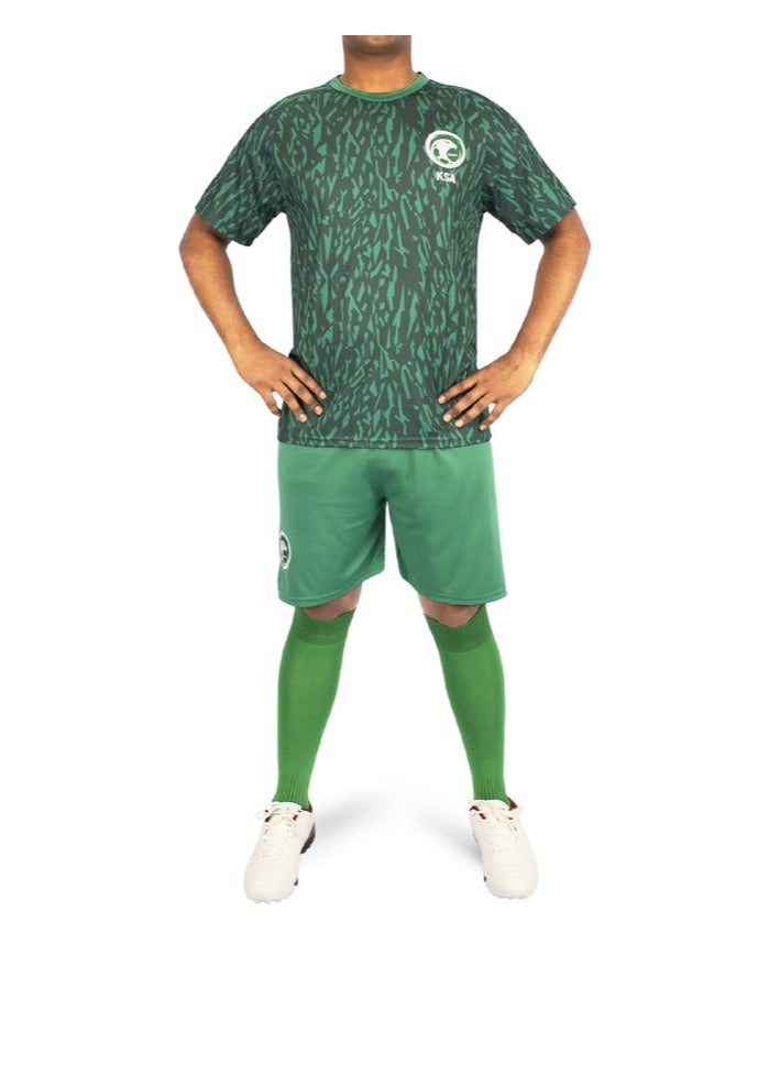 Sports New Saudi Arabia Away Jersey T-Shirt and Short - Image 4