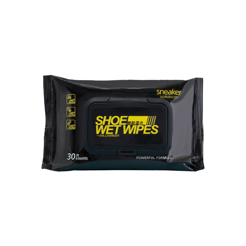 Shake The Sound Of Small White Shoes Shoes Shoes Wet Wipes Sneakers Leather Shoes Wash-Free Artifact Disposable Cleaning Wet Wipes To Remove Stains - Image 1