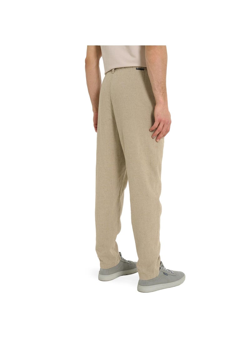 Outventure Men's Beige Trousers – Cotton-Viscose Blend, Loose Fit, Elastic Waistband, Adjustable Drawcord, 2 Pockets for Essentials, Comfortable Design - Image 5