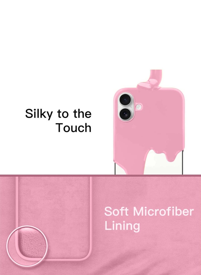 Techie Soft Smooth Silicone MagSafe Back Cover Case with Inner Microfiber Lining for Apple iPhone 16 – Pink - Image 4
