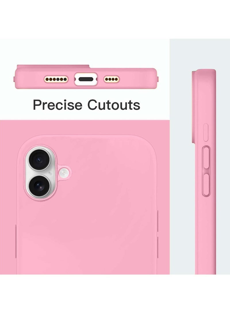 Techie Soft Smooth Silicone MagSafe Back Cover Case with Inner Microfiber Lining for Apple iPhone 16 – Pink - Image 3