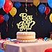 Auteby Boy or Girl Cake Topper Glitter Baby Shower Party Decorations Supplies Gold - Image 3