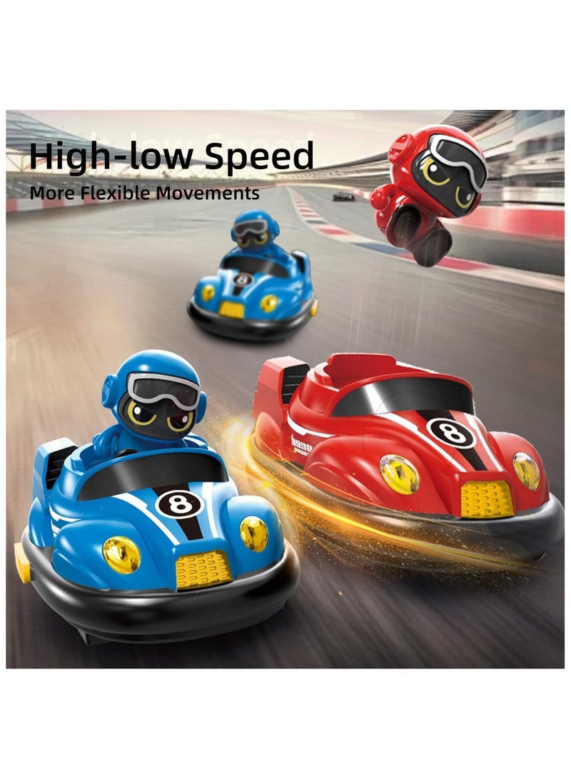 Soofam Kids Remote Control Car Toys Set - RC Race Vehicles Playset with Bump & Pop-up Feature, 2 Music-Playing Figures, Cool Indoor/Outdoor Birthday Gift for 3-12 Years Old Boys Girls Teens - Image 2