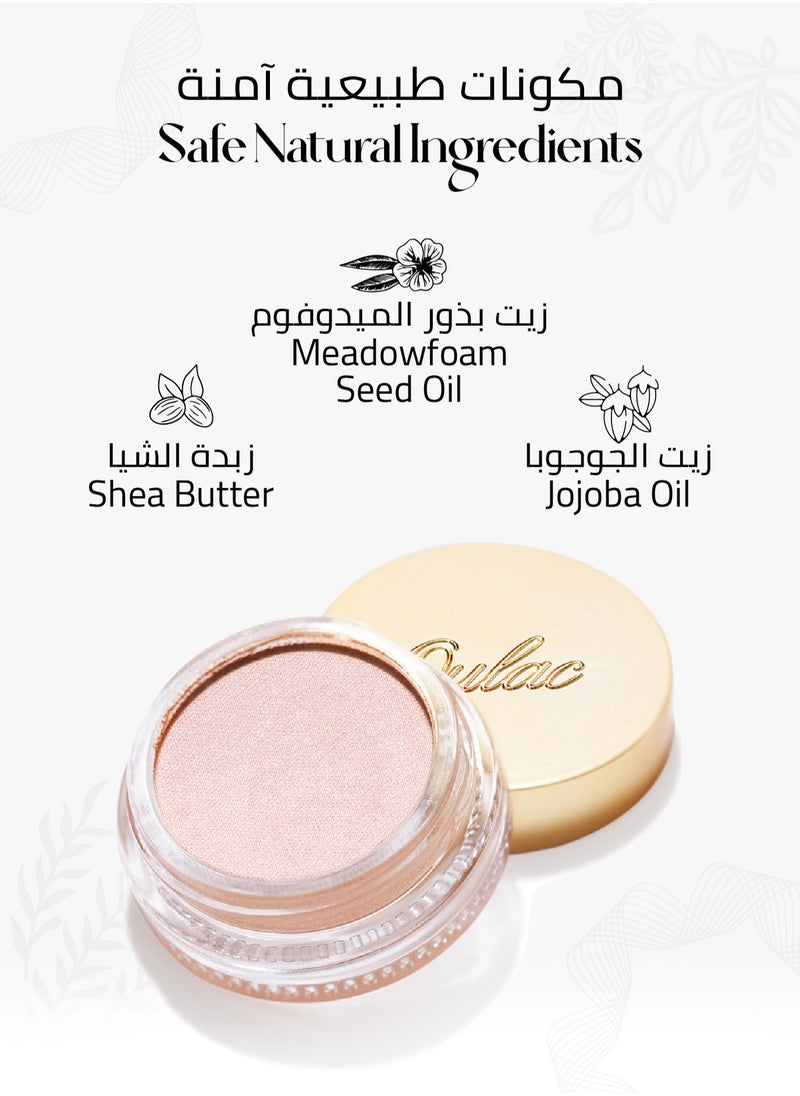 Cream Color Eyeshadow - Shimmering Glitter Finish, Long-Lasting 12+ Hours, Waterproof, Blendable, Wrinkle-Free & Vegan 6g - P04 Shell