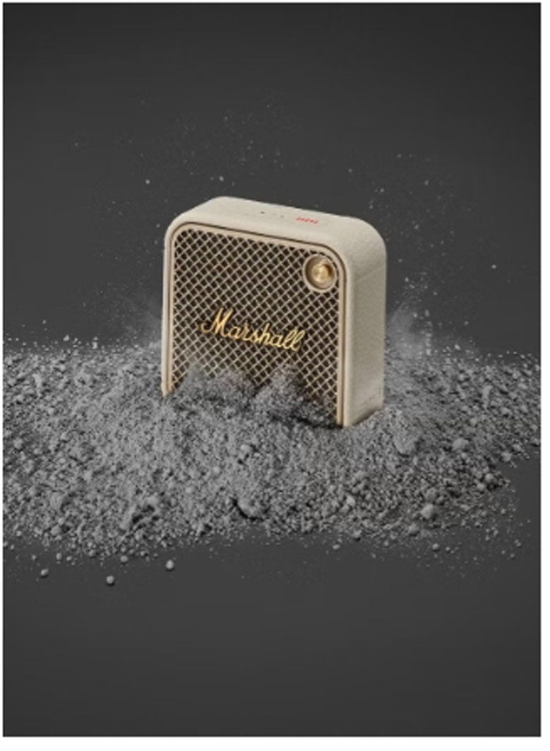 Marshall Willen Bluetooth Speaker, Wireless, 15+ Hours Playtime, Water-Resistent, Cream CreamQuick Charge, Stackable - Brass And  Cream - Image 4