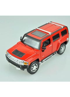 MSZ Hummer H3 1:24 With Pull Back Simulation Sound Light Doors Opened Collectible Kids Toys  - Image 3