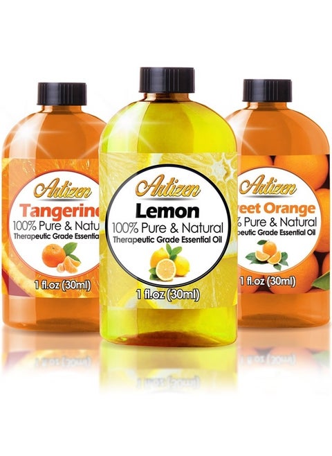 Citrus Essential Oils Set - 1 Ounce 3 Pack (100% PURE) Sweet Orange, Lemon, and Tangerine