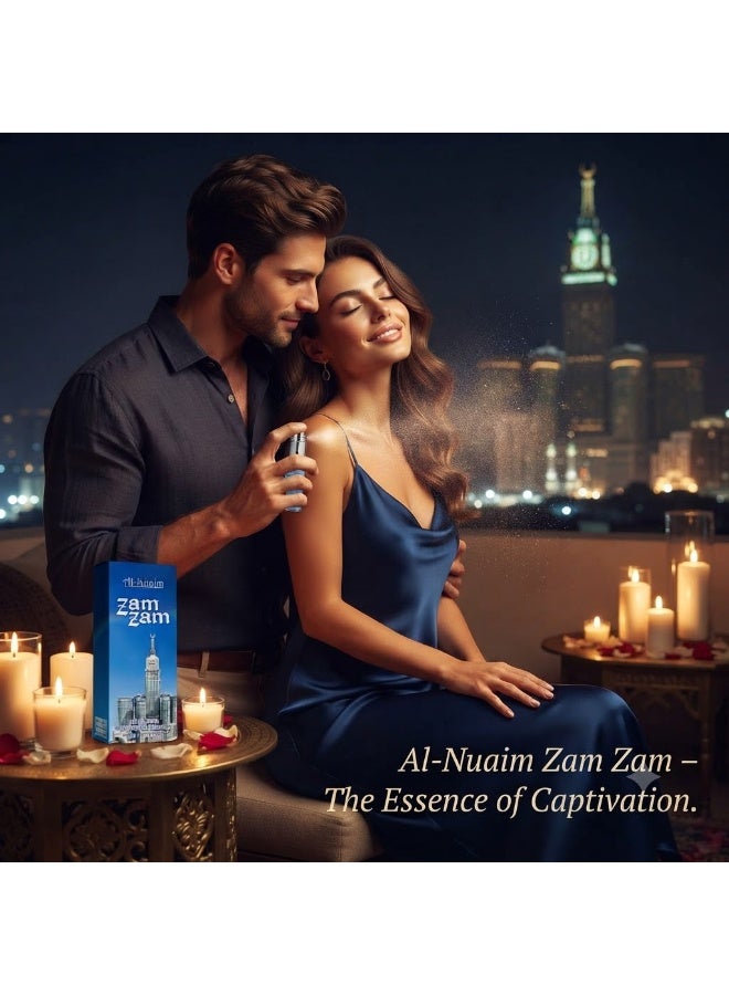 Al Nuaim Zam Zam Eau de Parfum Spray Unisex 10ml | Long Lasting Fresh Clean Spiritual Inspired Fragrance Mini Perfume | Elegant Arabic Scent for Men & Women | Travel Size Pocket Vaporisateur Daily Wear - Image 2