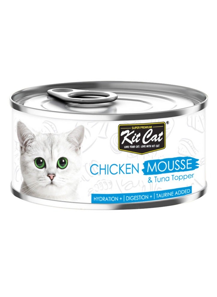 Kit Cat 10 قطع من موس الدجاج مع التونة من كيت كات 80 جرام - Image 2