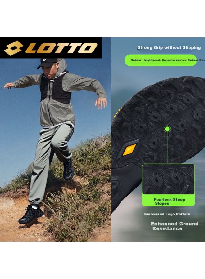 Lotto Women's Running Shoes, Couples' Outdoor Hiking And Mountaineering Shoes, Trail Shock-absorbing Non-slip Sports Shoes For Women 5939 Black Size 37 - Image 2