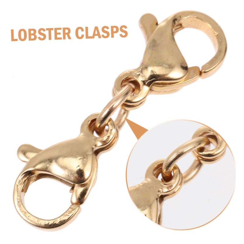 10pcs Stainless Steel Lobster Clasps for DIY Jewelry Making Repair Strong Rustproof - Image 5