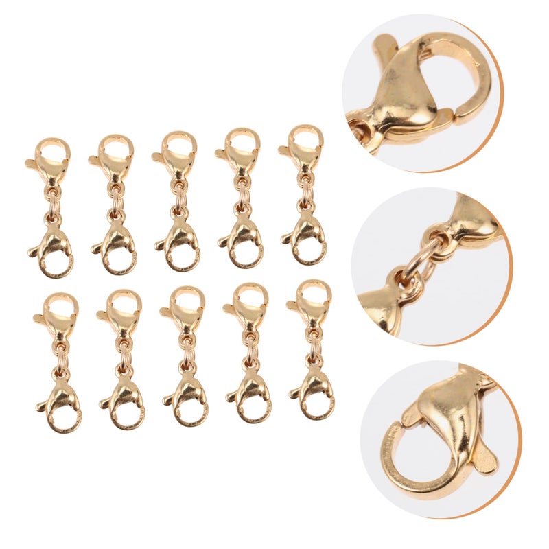 10pcs Stainless Steel Lobster Clasps for DIY Jewelry Making Repair Strong Rustproof - Image 4