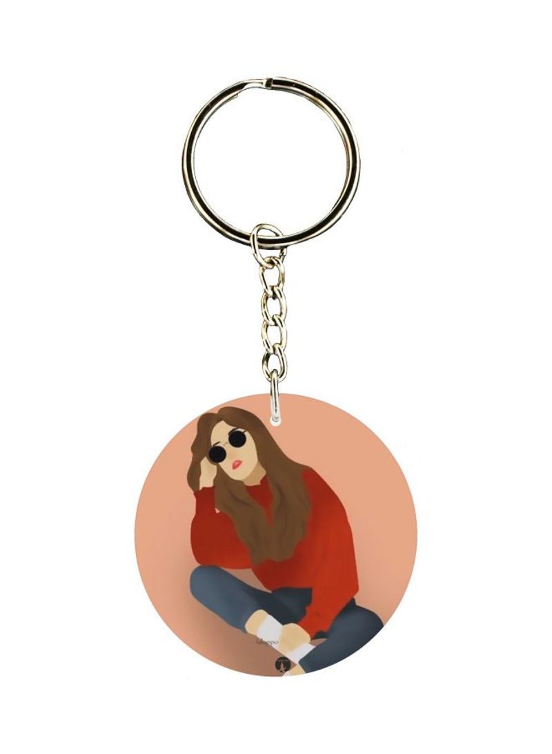 RKN Girl Printed Keychain