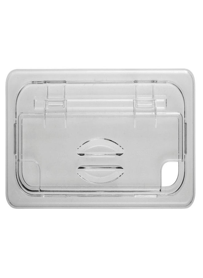 Cambro Manufacturing 30CWLN135 Camwear FlipLid Cover Third Size Notched Clear (1 Each) - Image 2