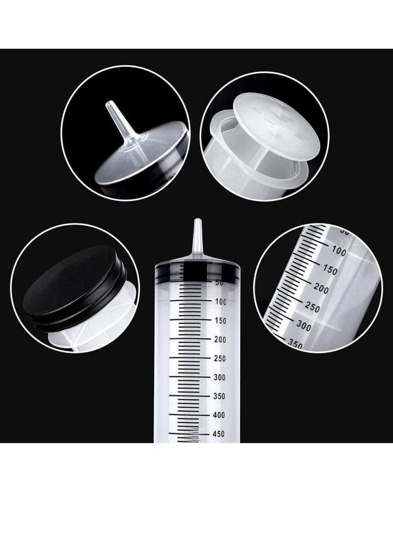 Excefore - Plastic Syringe with Tube 500ml Extra Large Syringe with Tubing and Tip Adapter Safe and Individually Sealed Ideal for Industrial Use Science Labs Watering Glue Dispensing Horse Feeding - Image 1