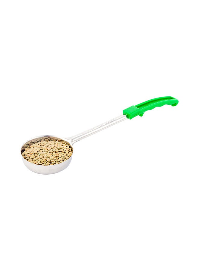 Restaurantware Met Lux 4 Ounce Portion Ladle, 1 With Green Handle Portion Serving Spoon - Does Not Corrode, Dishwashable, Stainless Steel Portion Control Serving Utensil, Multipurpose - Image 5