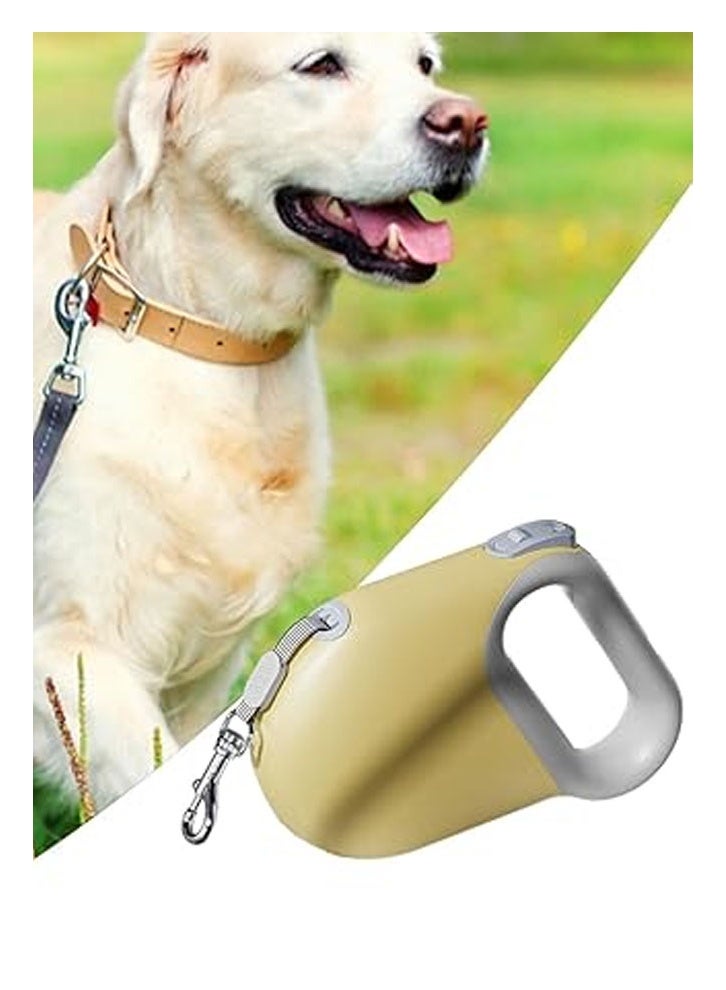 ZCM-HAPPY Pet Leash for Dogs Reflective Tangle Free Comfortable Handle and Durable Nylon Design Retractable Yellow 5M Specifications (L*W): 5M - Image 4