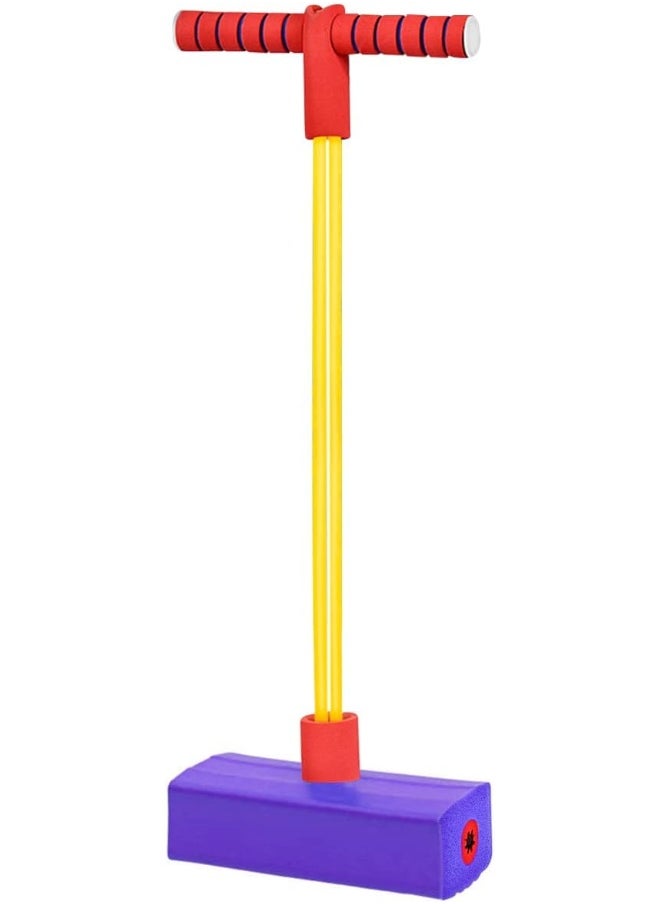 IBAMA IBAMA Foam Pogo Jumper for Kids, Toddler Training Pogo Sticks with Squeaky Sounds, Bouncy Toy for Boys and Girls, 250 Pound Capacity (purple)  - Image 2