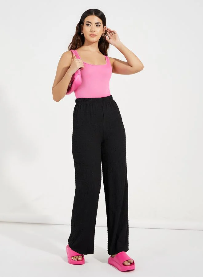 Take Two Rib Square Neck Basic Bodysuit