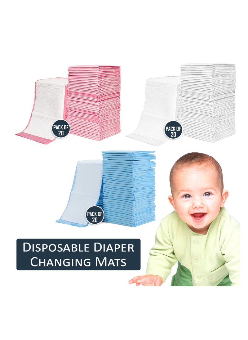 Pack Of 20 Disposable Diaper Changing Mats - Blue - pzsku/ZC1B889253368B78FEF32Z/45/_/1686410083/e49af3c3-d1f7-4b8e-a038-a751f997437e