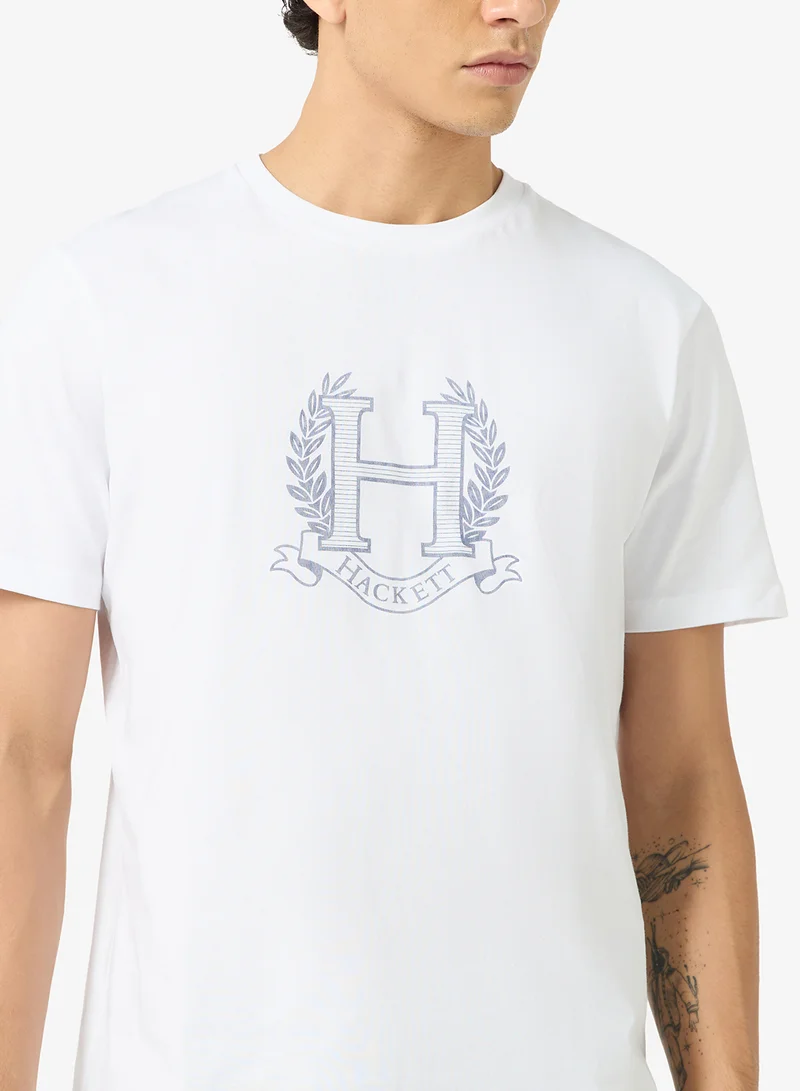 Hackett  Crest Crew Neck T-Shirt for Men | Best Price UAE