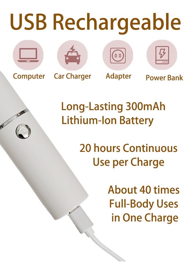 Generic Facial Hair Removal for Women, Electric Painless Rechargeable Facial Hair Remover for Face, Lip, Chin with 1 x USB Charging Cable  - Image 4