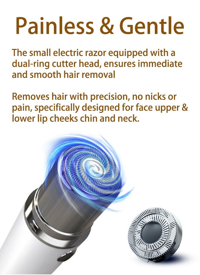 Generic Facial Hair Removal for Women, Electric Painless Rechargeable Facial Hair Remover for Face, Lip, Chin with 1 x USB Charging Cable  - Image 5