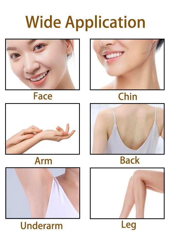 McmhyingPop Facial Hair Removal for Women, Electric Painless Rechargeable Facial Hair Remover for Face, Lip, Chin with 1 x USB Charging Cable - Image 3