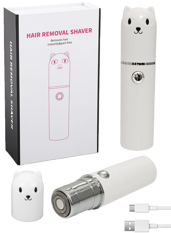 McmhyingPop Facial Hair Removal for Women, Electric Painless Rechargeable Facial Hair Remover for Face, Lip, Chin with 1 x USB Charging Cable - Image 1