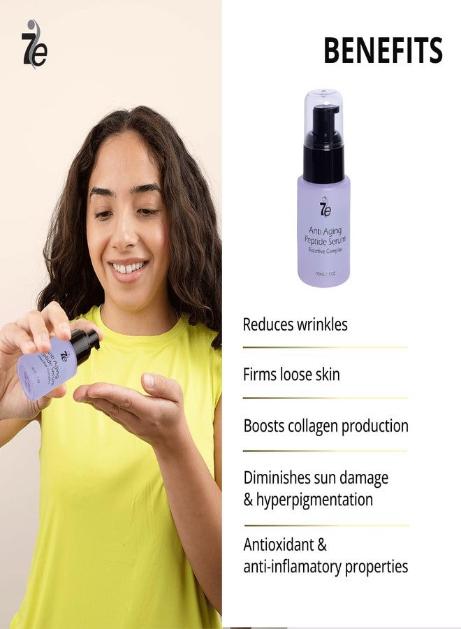 myolift 7E Wellness:Anti-Aging Peptide Serum, Anti-Wrinkle Copper Peptide Serum With Hyaluronic Acid & Polypeptides - Supports Collagen & Elastin Production | Brightening, Firming & Hydrating for Face - Image 4