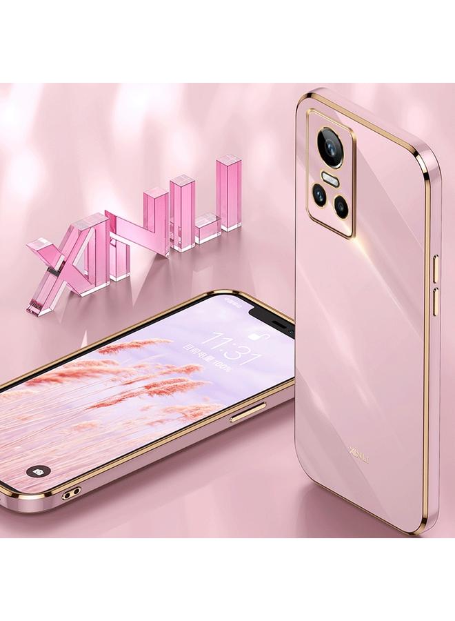 اس-توب جراب لهاتف Realme GT Neo 3 من XINLI، جراب هاتف TPU مطلي بالكهرباء 6D بحافة مستقيمة - Image 3