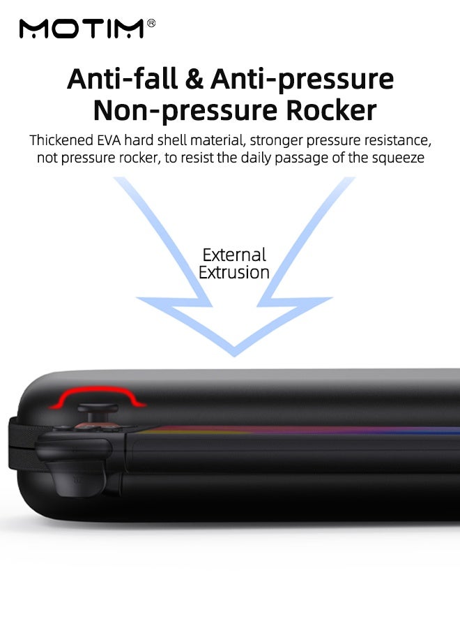 Motim Zippered Carry Case for Nintendo Switch 2, Portable Switch Hard Shell Case, EVA Protective Bag with 5 Game Card Slots, Travel Carry Bag for Switch 2 Console & Accessories - Image 3