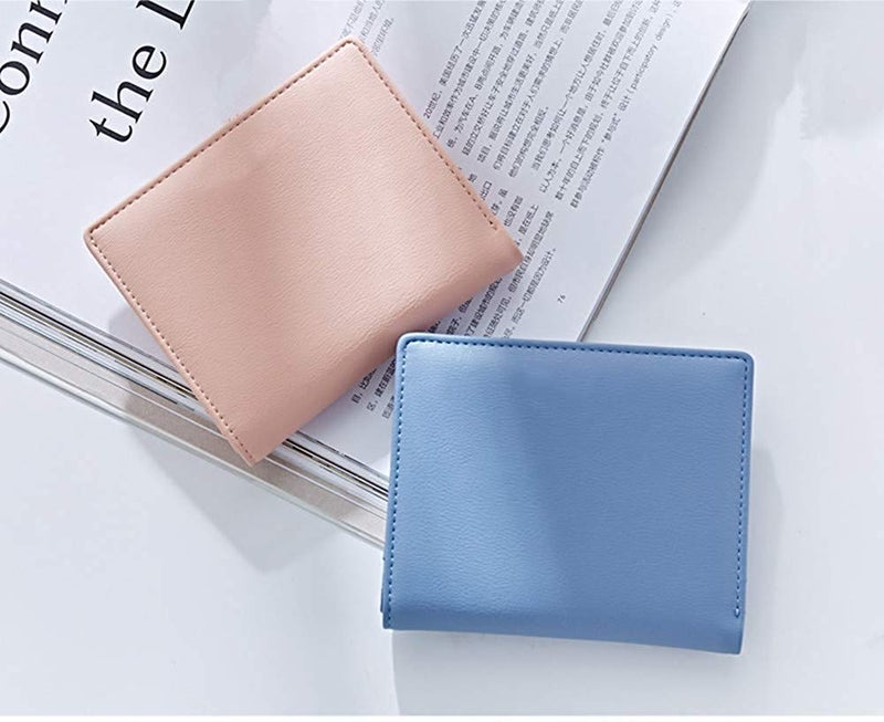 AnnabelZ Women Wallets Small Bifold Leather Pocket Wallet Ladies Mini Short Purse (Dark Pink) - Image 5