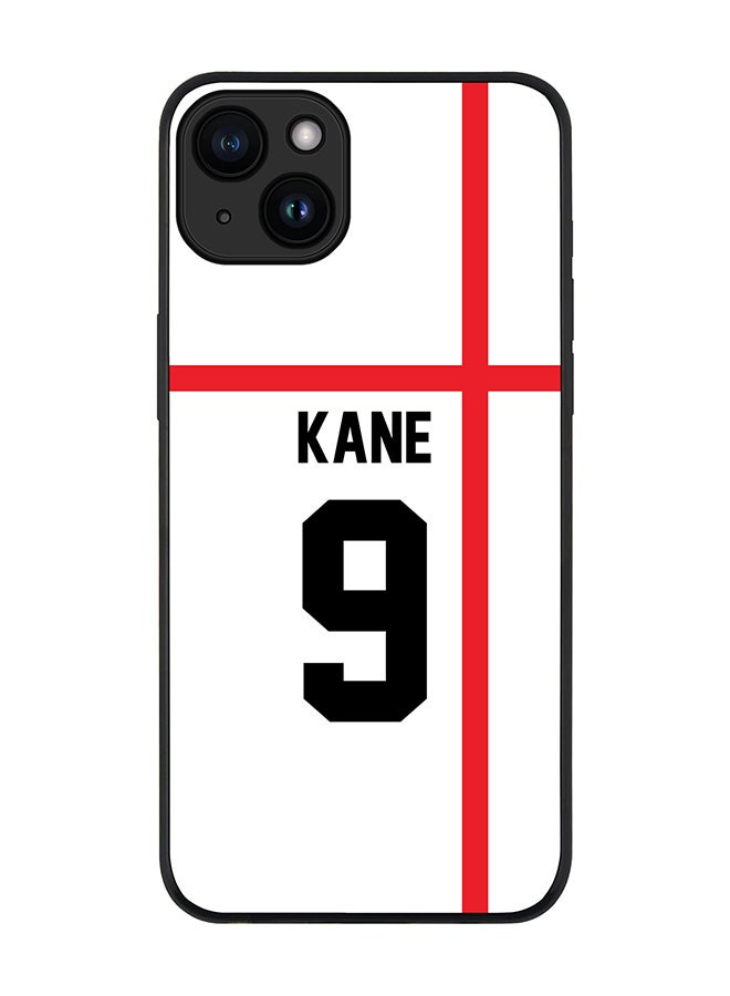 Stylizedd Cover for iPhone 15 Plus Case Rugged Black Slim fit Flexible Protective Phone Cases - Football Team - EnglandPlayer Name - Kane - Image 1