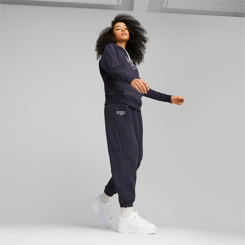 PUMA Team Womens Blue Hoodie - Image 2