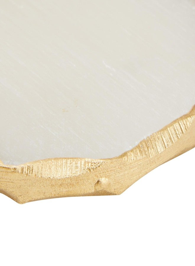 يوفال قواعد أكواب من كريستال السيلينيت الطبيعي من جوفال - حاجز ماص للأسطح وقواعد أكواب كريستالية للمشروبات - شرائح جيود مصنوعة يدويًا ولمسة ذهبية - طقم من 4 قطع للأكواب والزجاجات - عبوة من 4 قطع، 3.75-4 بوصة - Image 4