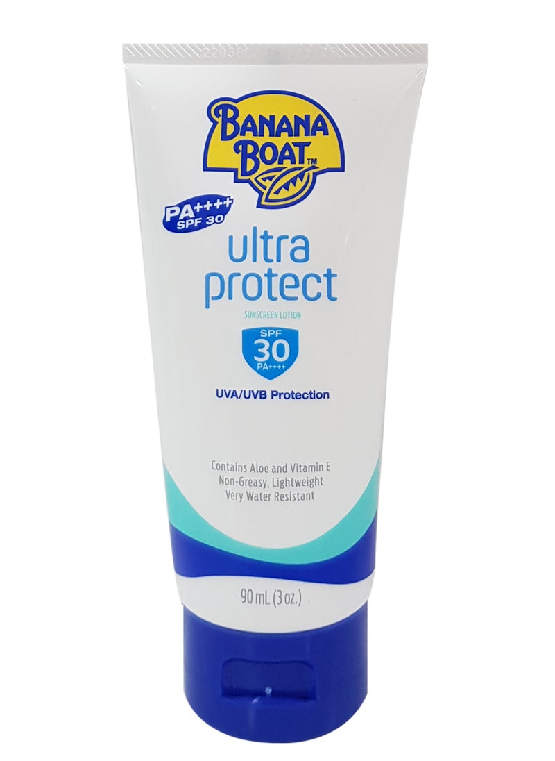 BANANA BOAT Ultra Protect Sunscreen Lotion Aloe-Vera SPF30 90ml  - Image 1