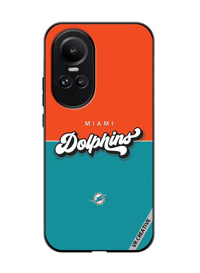 VR CREATIVE Protective Case Cover For Oppo Reno 10 Pro Dolphins Design Multicolour - Image 1