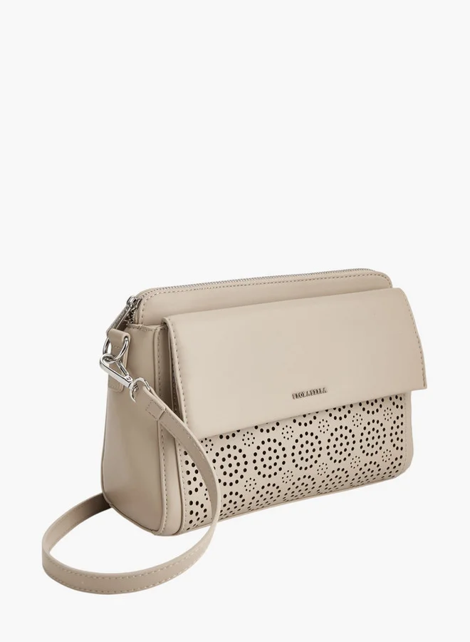 فلورا بيلا من شو إكسبرس Textured Crossbody Bag with Detachable Strap