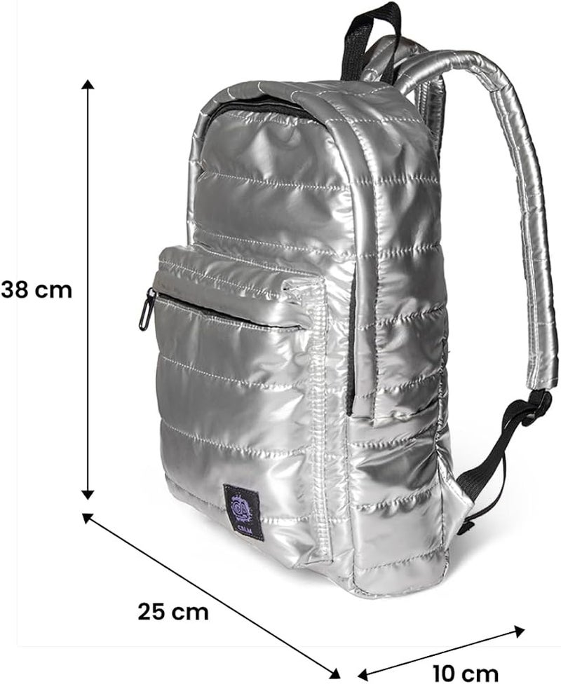 BiggDesign Quilted Waterproof Backpack – Lightweight Travel Backpack, Stylish School & Laptop Backpack for Girls, Boys, Work & Everyday Use – Fits 14” Laptop – Black - Image 1
