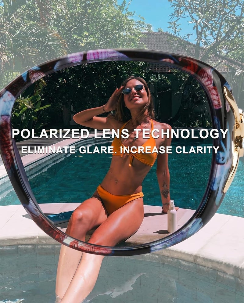 FIMILU Sunglasses for Women Trendy Polarized Sunglasses Oversized Big Sun Glasses Ladies Shades UV Protection | Fits Over Glasses ≤5.4"x1.65". Side Shields Block Sun & Wind. Weighs Only 1.1 oz—Light enough for All-day Comfortable Driving - Image 5