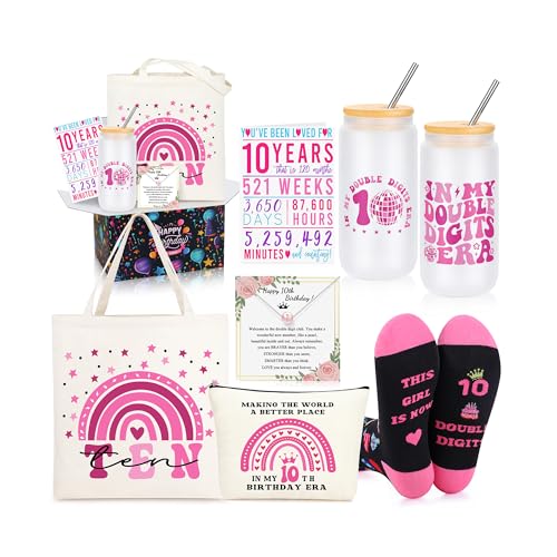 JSENGIFT Gifts for 10 Year Old Beautiful Teen Girl, 10 Year Old Beautiful Teen Girl Birthday Gifts, 10th Birthday Decorations Popular Present - Image 1